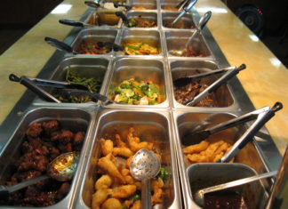 Lose weight while eating at a buffet