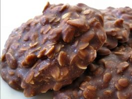 Chocolate Peanut Butter No Bake Oatmeal Cookies