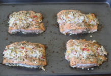 Crab Stuff Salmon Recipe – Paleo Style crab stuffed salmon
