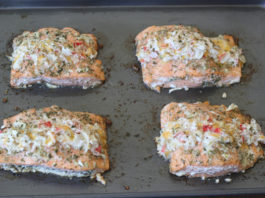 Crab Stuff Salmon Recipe – Paleo Style crab stuffed salmon