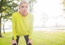 14 Tips to Get More Nutrition, Fitness and Fun into Your Day woman exercising resting