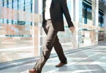 Walking Strategy While Working business man walking