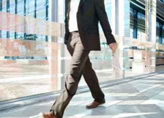 Walking Strategy While Working business man walking