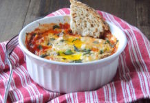 Feelings Are Delicious – Oven Baked Eggs with Marinara Sauce