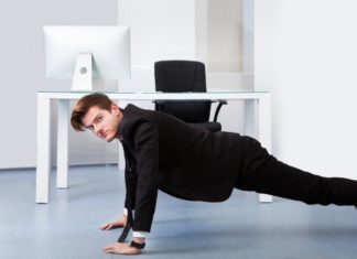 5 Short Lunch Break Workouts office workout pushups