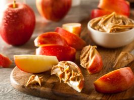 Simple Eating for Health and Fat Loss apple peanut butter snack