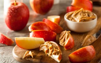Simple Eating for Health and Fat Loss apple peanut butter snack