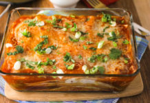 Chicken Enchilada Casserole (4 ingredients)