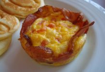 Bacon-Eggs-Cheese Cups bacon eggs cheese pearland personal trainer