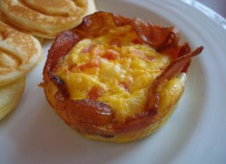 Bacon-Eggs-Cheese Cups bacon eggs cheese pearland personal trainer