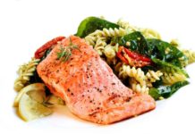 Red Snapper and Lemon Pasta with Spinach