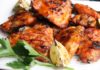 Grilled Chicken with Mango & Red Pepper BBQ Sauce