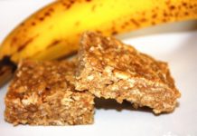 Protein Banana Walnut Brownie Bars