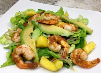 Charred Shrimp and Avocado Salad