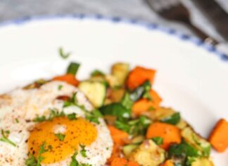 Thin In The Kitchen – Sweet Potato and Zucchini Hash
